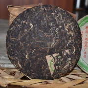 2007年景迈中期老生茶357克饼茶